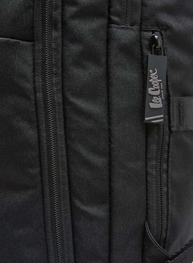 Lee Cooper BLACK Men Logo Applique Laptop Backpack for Men | Best Price UAE